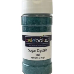 Hot Celebakes Teal Sugar Crystals, 4 oz. - cozylivehome.com | we sell a wide range of comfortable household items Foods