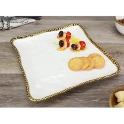 Flash Sale CER-1400-WG Square Serving Platter - cozylivehome.com | we sell a wide range of comfortable household items Giftware