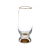 CGG826 Goblets with Gold Stem and Rim - cozylivehome.com | we sell a wide range of comfortable household items^ Shop All
