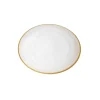 CGW143 White Alabaster Chargers with Gold Rim - 12.75"D - cozylivehome.com | we sell a wide range of comfortable household items^ Shop All
