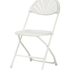 CHAIR/FOLDING PLASTIC FANBACK- WHITE - cozylivehome.com | we sell a wide range of comfortable household items^ Shop All