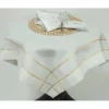 CHK-GOLD-72X126 LINEN LOOK GOLD OUTLINE TABLECLOTH - cozylivehome.com | we sell a wide range of comfortable household items^ Shop All