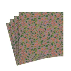COCKTAIL NAPKIN BERRIES AND LEAVES SOFT PLUM - cozylivehome.com | we sell a wide range of comfortable household items^ Shop All