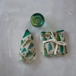 Cocktail Napkins, Evergreen & Fringe Set/4 - cozylivehome.com | we sell a wide range of comfortable household items^ Shop All
