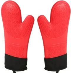 Discount Cool Touch - Silicone Oven Mitt - 13 in, Red, - cozylivehome.com | we sell a wide range of comfortable household items Housewares