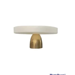 Fashion CP3594 White Glass Cake Plate on Gold Stem - Small - cozylivehome.com | we sell a wide range of comfortable household items Giftware