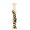 DHC01CB Diamond Havdalah Candle - Cream & Black - cozylivehome.com | we sell a wide range of comfortable household items^ Shop All