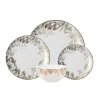 DIN-GB Gold Brocade Dinnerware - 16 PC/ Service For 4 - cozylivehome.com | we sell a wide range of comfortable household items^ Shop All