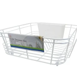 DISH DRAINER 2 PC SET WHITE - cozylivehome.com | we sell a wide range of comfortable household items^ Shop All