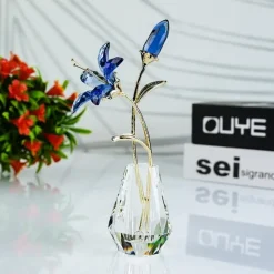 Discount DMCF-LIL-BL CRYSTAL FLORAL – BLUE LILY - cozylivehome.com | we sell a wide range of comfortable household items Giftware
