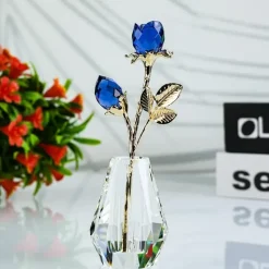 Sale DMCF-ROS-BL CRYSTAL FLORAL – BLUE ROSE - cozylivehome.com | we sell a wide range of comfortable household items Giftware