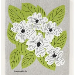 DOGWOOD ON GRY SWEDISH DISHCLOTH - cozylivehome.com | we sell a wide range of comfortable household items^ Shop All