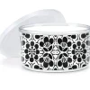 DOUBLE WALL INSULATED BOWL W/LID 22OZ BLACK FLOWERS - cozylivehome.com | we sell a wide range of comfortable household items^ Shop All