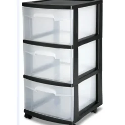 DRAWER/CART-3 12.5"WIDE-WHEEL-CL/BL - cozylivehome.com | we sell a wide range of comfortable household items^ Shop All