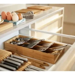DrawerStore Bamboo Large Cutlery Organizer - cozylivehome.com | we sell a wide range of comfortable household items^ Shop All
