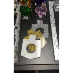 Dreidel Napkin Ring White Marble 4 PK - cozylivehome.com | we sell a wide range of comfortable household items^ Shop All