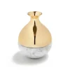 Store DUA-BVOS-37B Dual Bud Vase Marble & Gold Carrara Marble / Gold - cozylivehome.com | we sell a wide range of comfortable household items Giftware