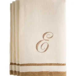 Cheap E - Cotton velour monogram towel - Ivory - cozylivehome.com | we sell a wide range of comfortable household items Giftware