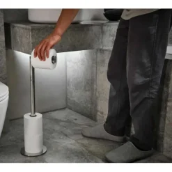 EasyStore Luxe 2-in-1 Stainless-steel Toilet Paper Stand - cozylivehome.com | we sell a wide range of comfortable household items^ Shop All