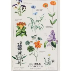 Edible Flower Tea Towel - cozylivehome.com | we sell a wide range of comfortable household items^ Shop All
