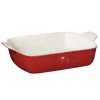 EMILE HENRY INDIVIDUAL RECTAGULAR BAKER 8 X 5.5 18 OZ ROUGE - cozylivehome.com | we sell a wide range of comfortable household items^ Shop All