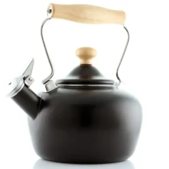 ENAMEL ON STEEL CARINAWOOD TEA KETTLE 1.8 QT MATTE BLACK - cozylivehome.com | we sell a wide range of comfortable household items^ Shop All