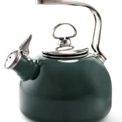 ENAMEL ON STEEL CLASSIC TEAKETTLE BRUNSWICK GREEN - cozylivehome.com | we sell a wide range of comfortable household items^ Shop All