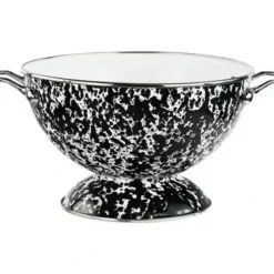 ENAMELED CALYPSO COLANDER 3 QT BLACK MARBLE - cozylivehome.com | we sell a wide range of comfortable household items^ Shop All