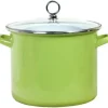 ENAMELED STEEL STOCK POT W/LID 8 QT LIME - cozylivehome.com | we sell a wide range of comfortable household items^ Shop All