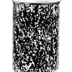 ENAMELED STEEL UTENSIL HOLDER BLK MARBLE - cozylivehome.com | we sell a wide range of comfortable household items^ Shop All