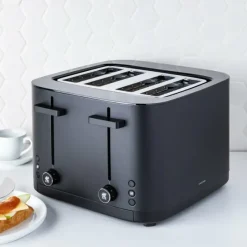 Enfinigy Matte Black Toaster 4 Slices - cozylivehome.com | we sell a wide range of comfortable household items^ Shop All