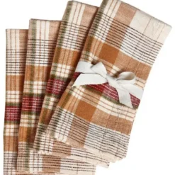 Eva Slub Plaid Napkins Set/4 - cozylivehome.com | we sell a wide range of comfortable household items^ Shop All