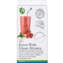 EXTRA WIDE GLASS STRAWS - cozylivehome.com | we sell a wide range of comfortable household items^ Shop All