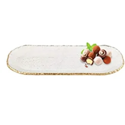 Cheap F3045 OVAL GOLDEDGE TRAY 8X14" - cozylivehome.com | we sell a wide range of comfortable household items Giftware