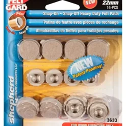 FELT GARD-SNAP-ON/SNAP OFF PAD 7/8" - cozylivehome.com | we sell a wide range of comfortable household items^ Shop All