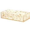 1620-FG Napkin Holder Lucite Flakes Gold - cozylivehome.com | we sell a wide range of comfortable household items^ Shop All