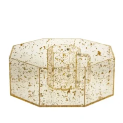 5755-FG Wash Cup & Bowl Set Hex Gold Flakes - cozylivehome.com | we sell a wide range of comfortable household items^ Shop All