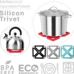 Hot FOLDABLE SQUARE SILICON TRIVET- Traingular Corners - cozylivehome.com | we sell a wide range of comfortable household items Housewares