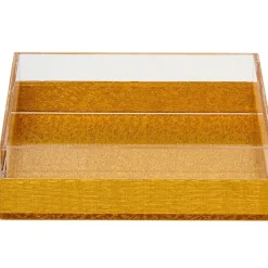 1627-G Napkin holder Lucite Gold Solid - cozylivehome.com | we sell a wide range of comfortable household items^ Shop All