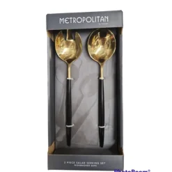 Outlet G101145 Tai Chi Black & Gold Salad Set - cozylivehome.com | we sell a wide range of comfortable household items Giftware