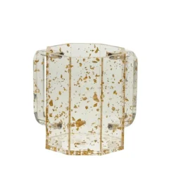 7073-G Wash Cup Lucite Hexagon Gold - cozylivehome.com | we sell a wide range of comfortable household items^ Shop All