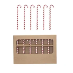 Glass Candy Cane Shaped Stir Sticks Set-6 - cozylivehome.com | we sell a wide range of comfortable household items^ Shop All
