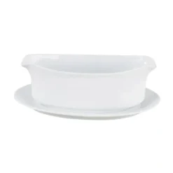 GRAVY BOAT W/ATTACHED SAUCER 18 OZ - cozylivehome.com | we sell a wide range of comfortable household items^ Shop All