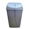 Best Sale 1662Grey Plastic Swing Trash Bin 50 Liter, Grey - cozylivehome.com | we sell a wide range of comfortable household items Housewares
