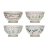 Hand-Stamped Stoneware Footed Bowl w/ Wax Relief Pattern - cozylivehome.com | we sell a wide range of comfortable household items^ Shop All