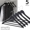 Clearance HANGERS 5PK ROLLER MATTEBLACK - cozylivehome.com | we sell a wide range of comfortable household items Housewares
