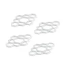 HNR-WHT Honeycomb Napkin Rings- White Marble Lucite- Set of 4 - cozylivehome.com | we sell a wide range of comfortable household items^ Shop All
