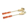 Online IN-6333 Resin and Gold Metal Server Set- Orange - cozylivehome.com | we sell a wide range of comfortable household items Giftware