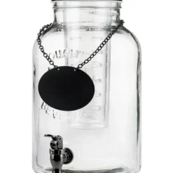 Industrial Glass Beverage Dispenser w/ Infuser- Ice Core, 2 Gal - cozylivehome.com | we sell a wide range of comfortable household items^ Shop All