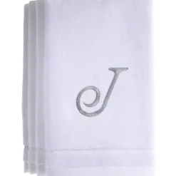 Online J - Cotton velour monogram towel - White - cozylivehome.com | we sell a wide range of comfortable household items Giftware